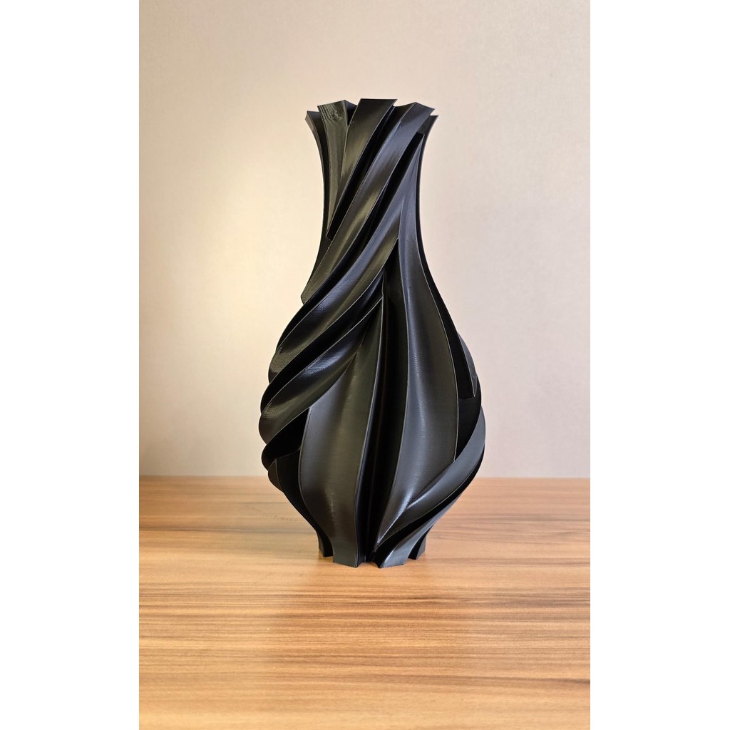 Vaso Decorativo Espiral Moderno 3D Design Escultural Elegante para Sala Mesa Decoração