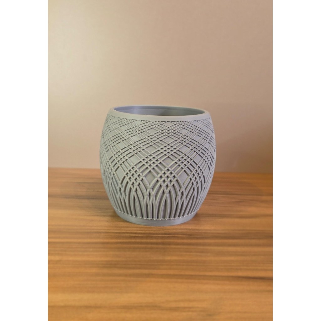 Vaso Decorativo Moderno Texturizado Design Elegante Cachepot 3D para Plantas e Flores