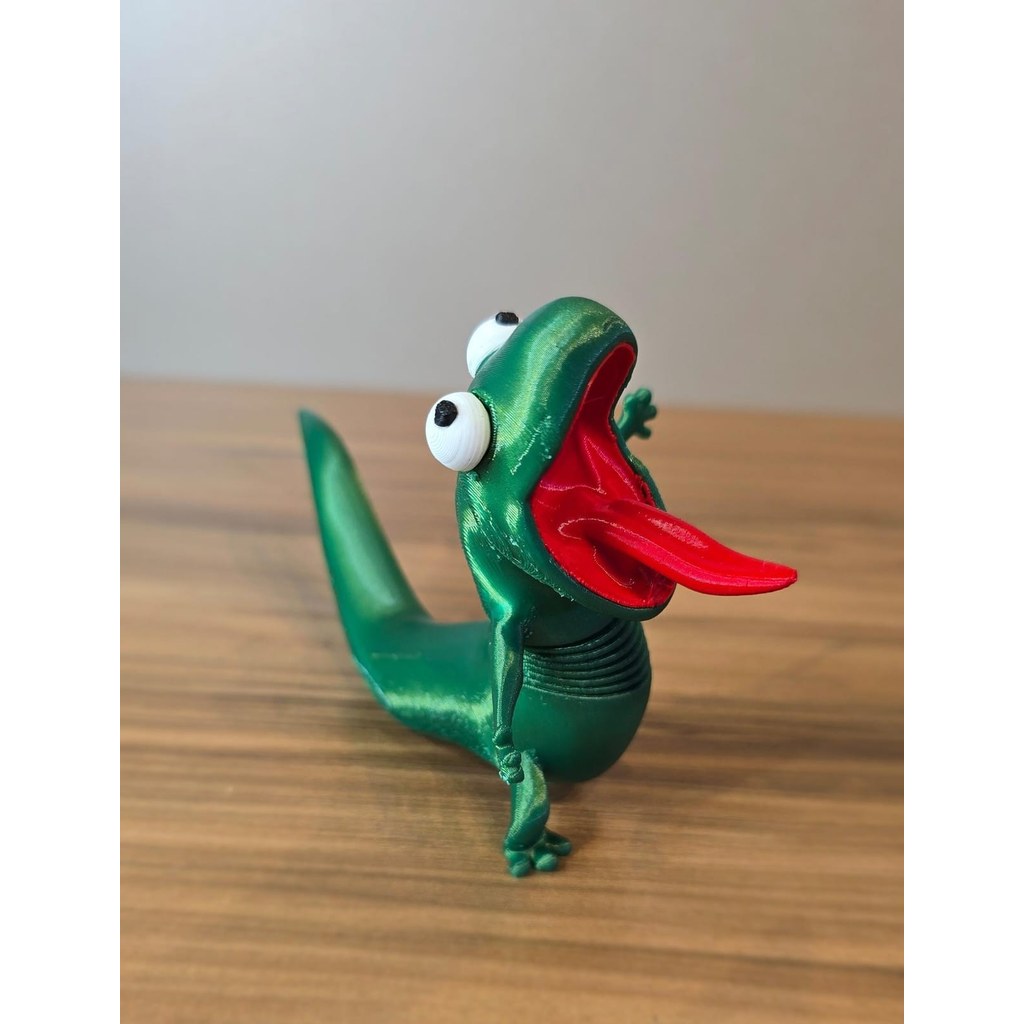Lagarto Articulado Fidget Toy Impressão 3D Brinquedo Decorativo Anti Stress Colecionável