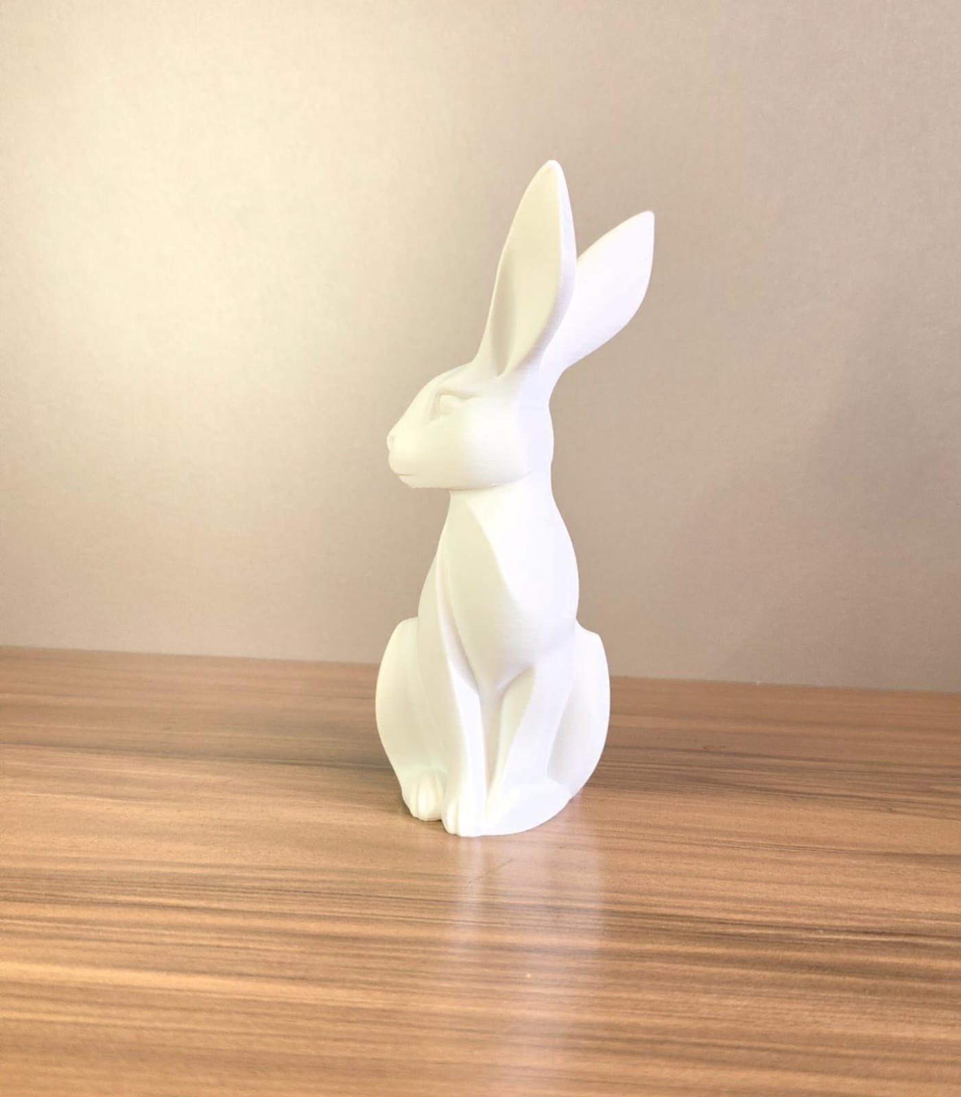 Coelho Decorativo 3D Minimalista Moderno Elegante Decoração Casa Escritório Presente Criativo Premium 13cm