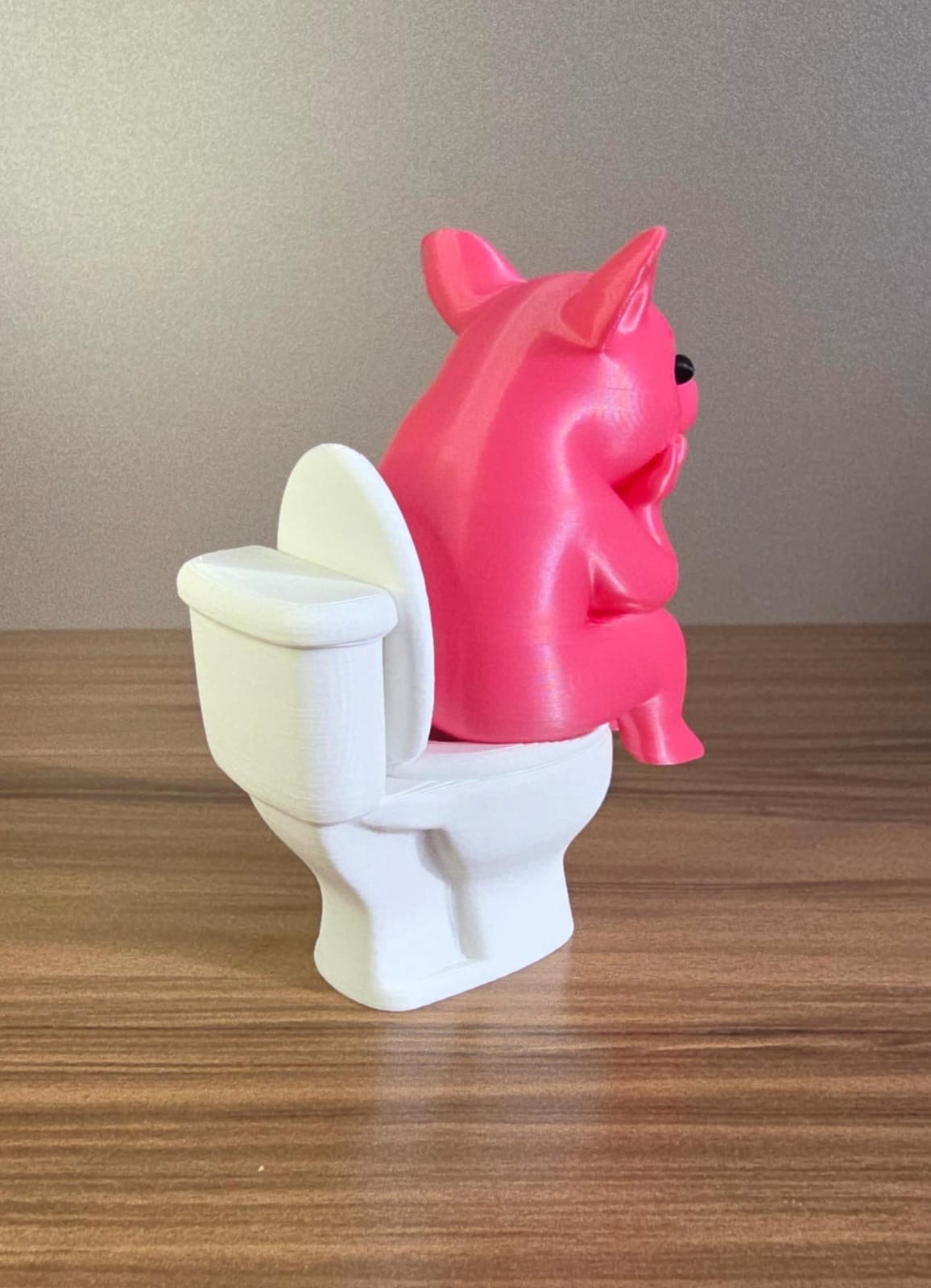Porquinho no Vaso Decorativo Divertido em Impressão 3D Criativo Presente Diferente Criativo