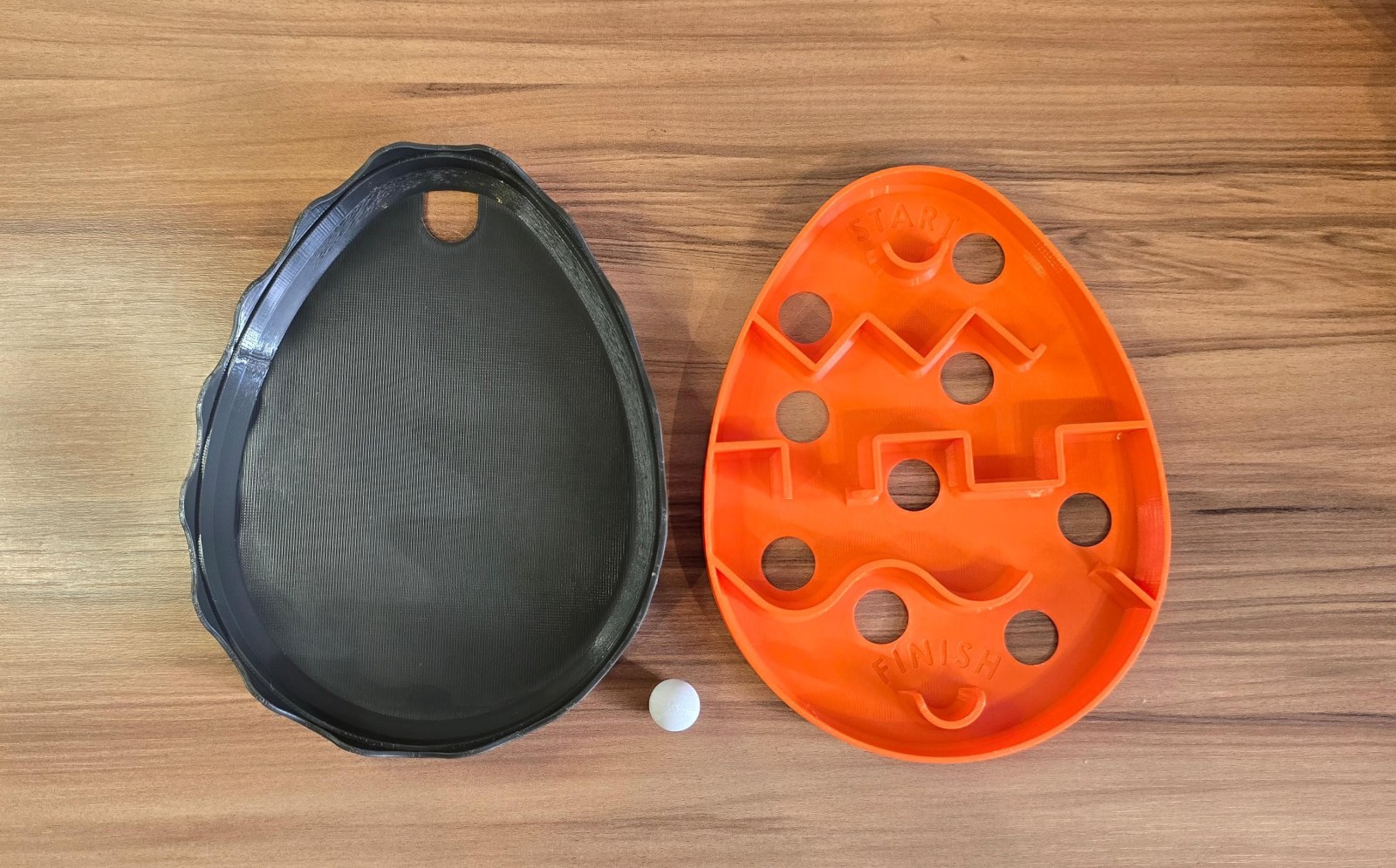 Jogo Labirinto Ovo Interativo em Impressão 3D Desafio Habilidade Brinquedo Divertido Criativo