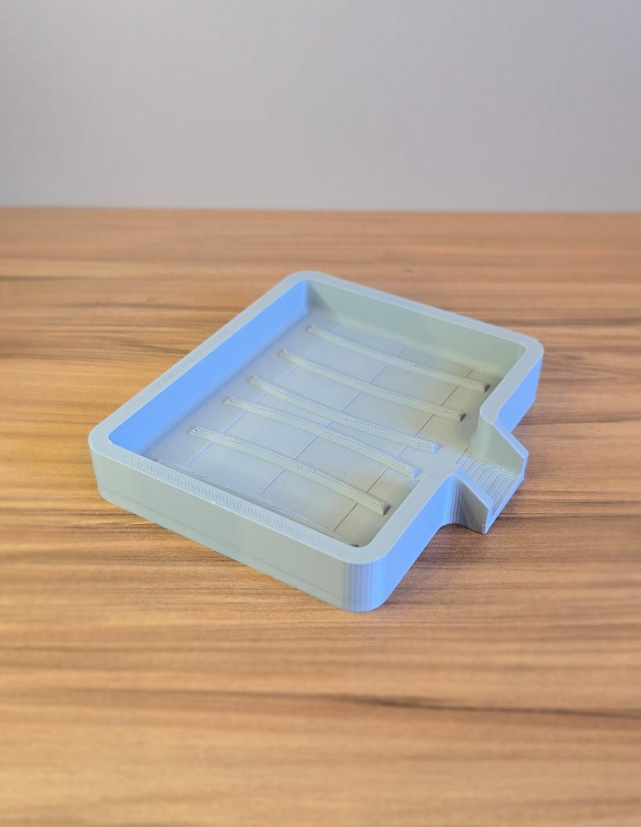Kit Suporte Pia + Descanso Colher 3D Organizador Cozinha Escorredor Esponja Prático