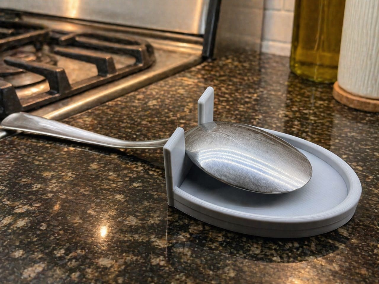Kit Suporte Pia + Descanso Colher 3D Organizador Cozinha Escorredor Esponja Prático