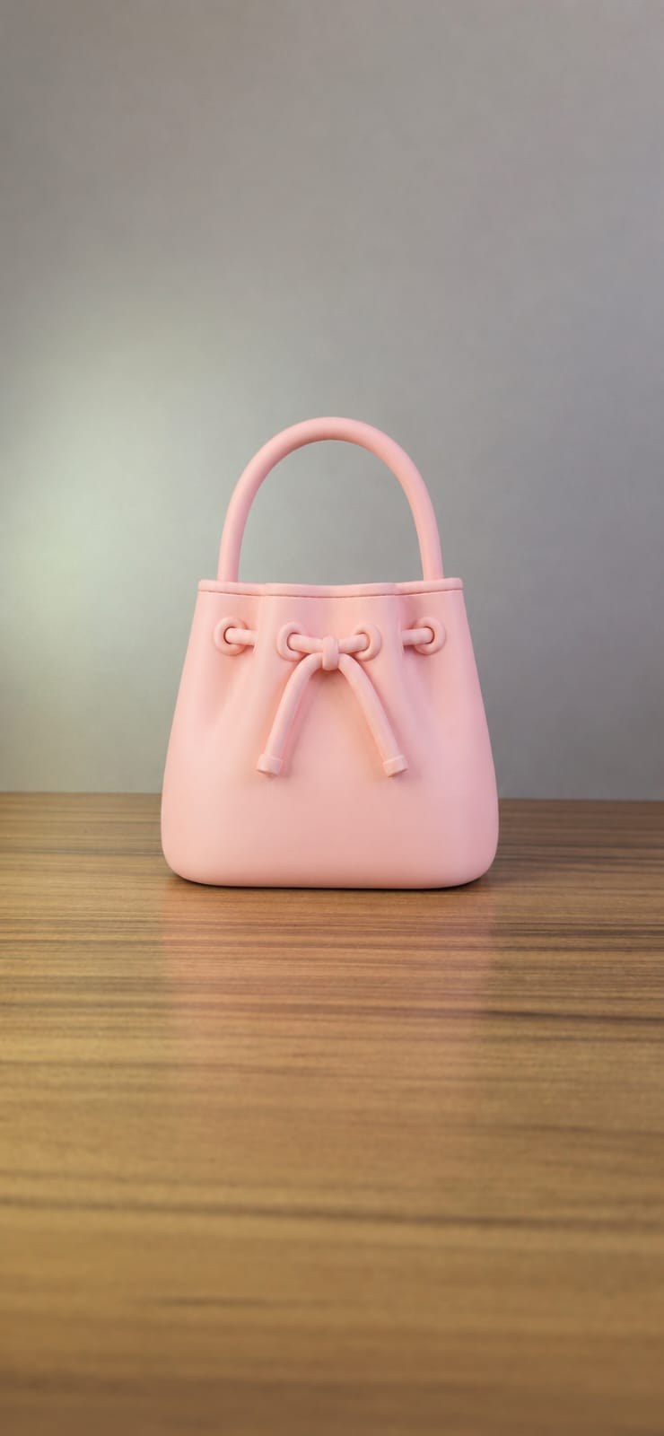 Bolsa Decorativa Rosa Laço Organizador Pincéis Maquiagem Estilo Moderno Impressão 3D