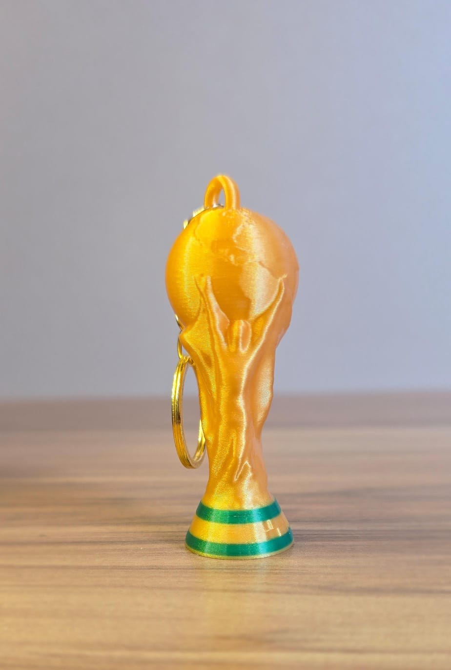 Chaveiro Troféu Copa do Mundo Brasil 3D, Design Exclusivo para Torcedor Apaixonado