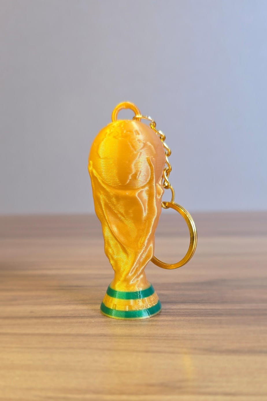 Chaveiro Troféu Copa do Mundo Brasil 3D, Design Exclusivo para Torcedor Apaixonado