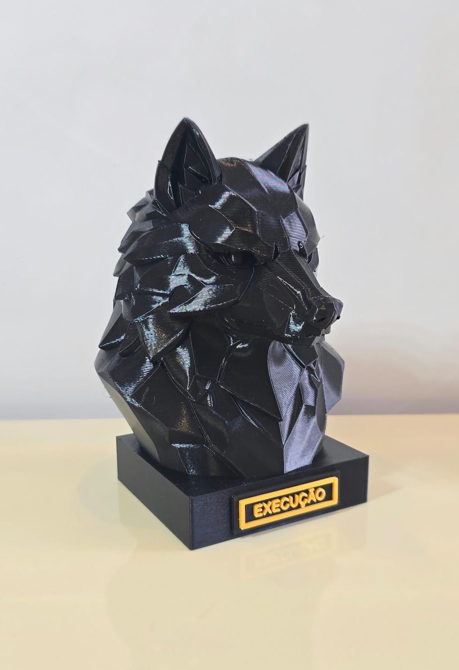 Kit 3 Esculturas de Animais Geométricos Foco Disciplina e Execução em Impressão 3D