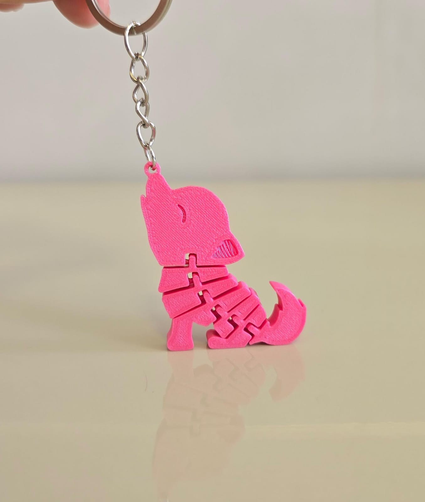 Chaveiro Gato Articulado em Impressão 3D Design Criativo para Mochila, Bolsas e Chaves