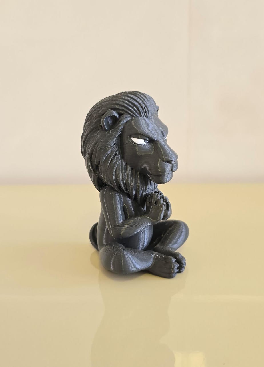 Estatueta Rabugenta em Meditação Decoração Criativa Impressão 3D para Mesa - UNIDADE