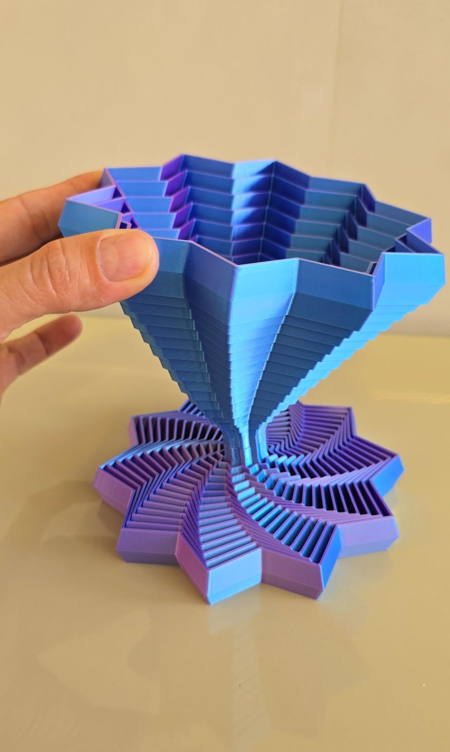 Brinquedo Sensorial 3D Transformável Estrela e Ampulheta com Movimento Relaxante